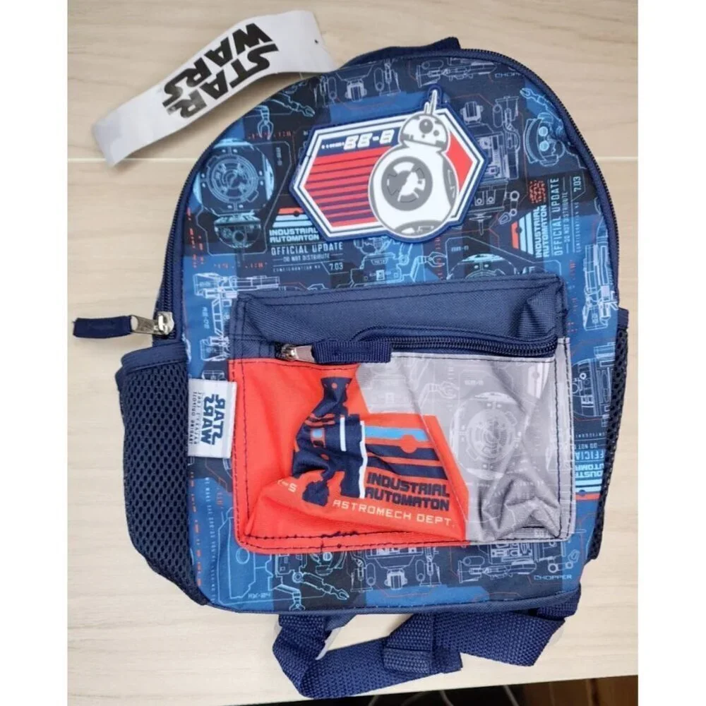 Adorable New With Tags Disney Star Wars BB8 r2d2 Mini Backpack Bag